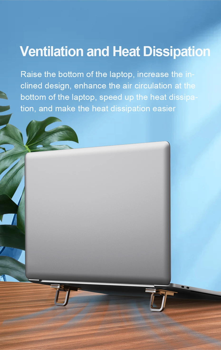 hagibis dobrável suporte de laptop para teclado de mesa stand riser notebook portátil almofada de resfriamento para macbook pro air universal titular