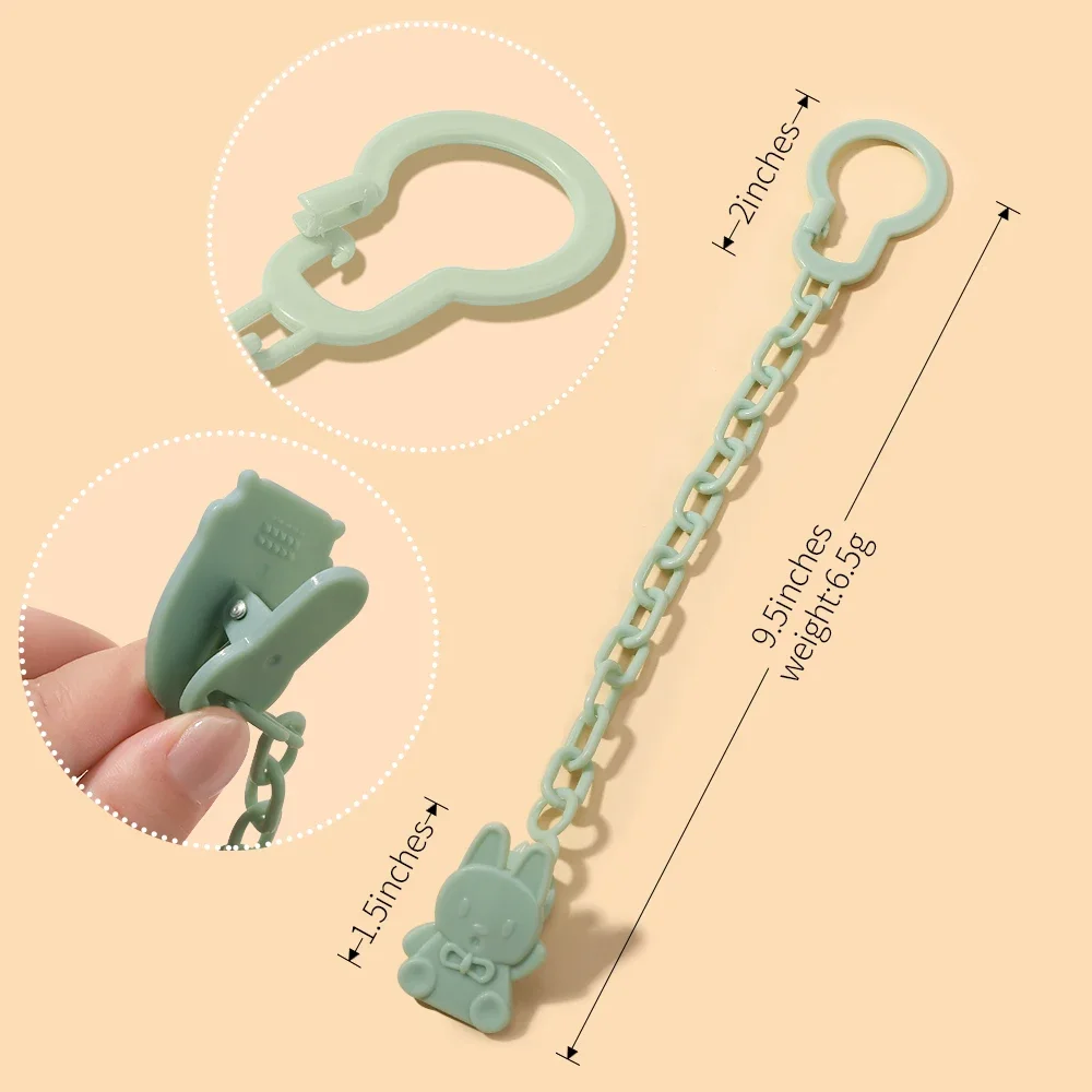 Baby Silicone Pacifier Chain Clip Dummy Nipples Holder Clips Babies Teething Chain Toy pacifier chain pacifier clip pacifier accessories teether clip