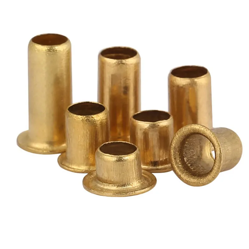 Copper blind rivets brass hollow tubular rivets M0.9-M1.7 rivets and fasteners rivets and screws