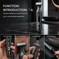 VGR rasoirs électriques hommes rasoir homme rasoir electrique Rasoir Professionnel Rasoir Portable Tondeuse à cheveux pour le corps IPX6 étanche Tondeuse à barbe Rechargeable Rasoir électrique pour hommes V-360 2