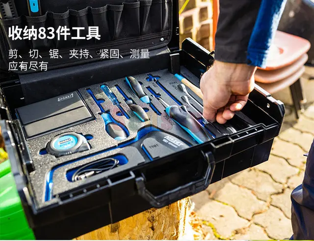 HAZET DIY Professional Tool Case, Blue/Black - Worldshop