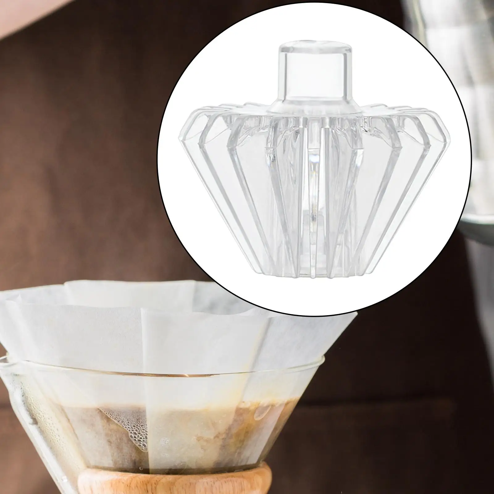 再利用可能な透明ドリップコーヒーフィルター,形状保持器,旅行