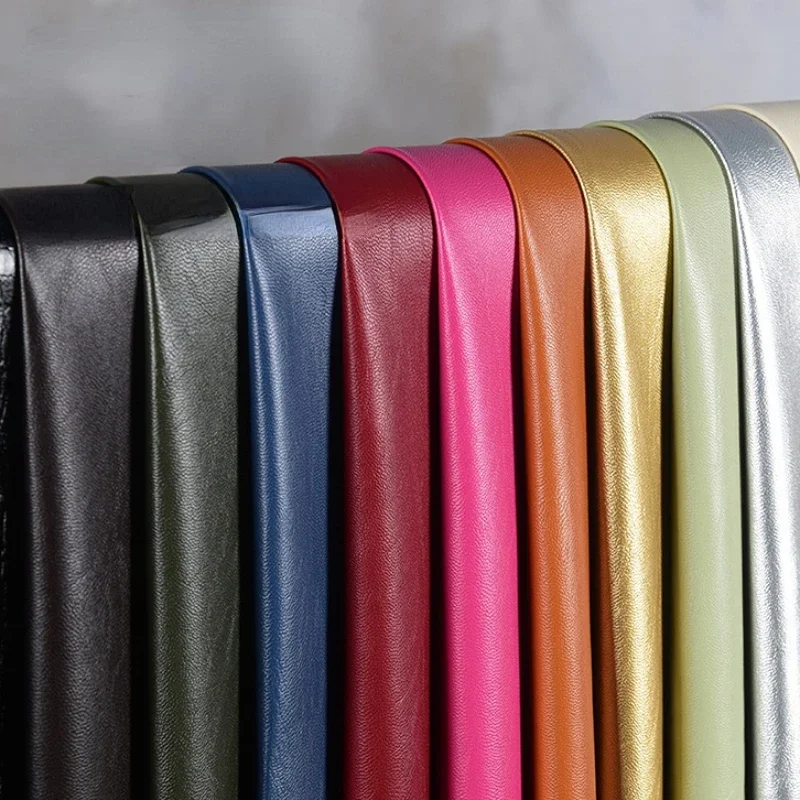 PU Artificial Soft Leather Motorcycle Outer Suit Clothing Fabric Per Meter Apparel Sewing Diy Material Cloth