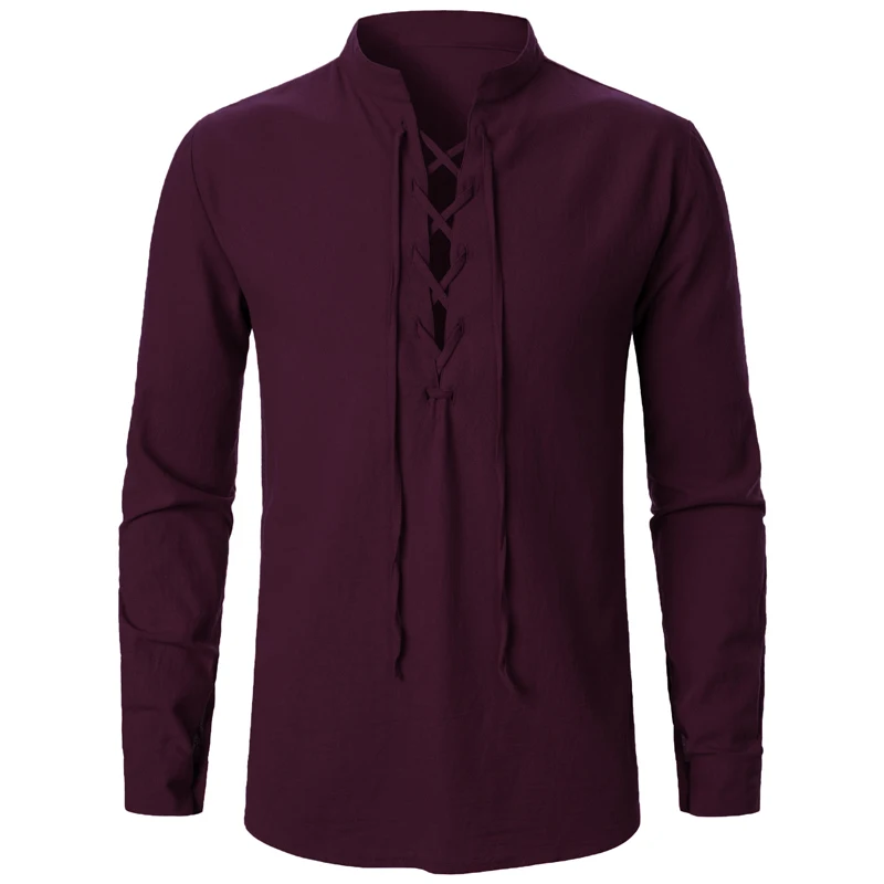 Animal Game Mens Cotton Linen T Shirts for Men Lightweight Breathable Henley Casual Shirts Halloween Shirts Sport Outerwear