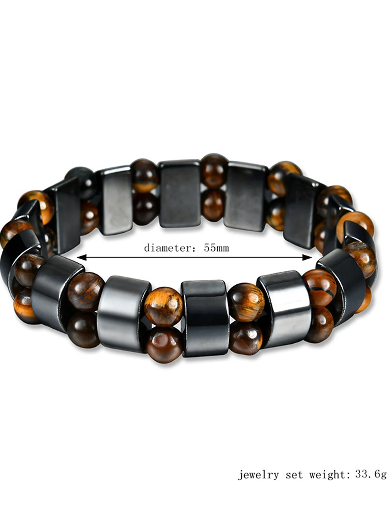 Hematite Bracelet 1PC for Men and Women