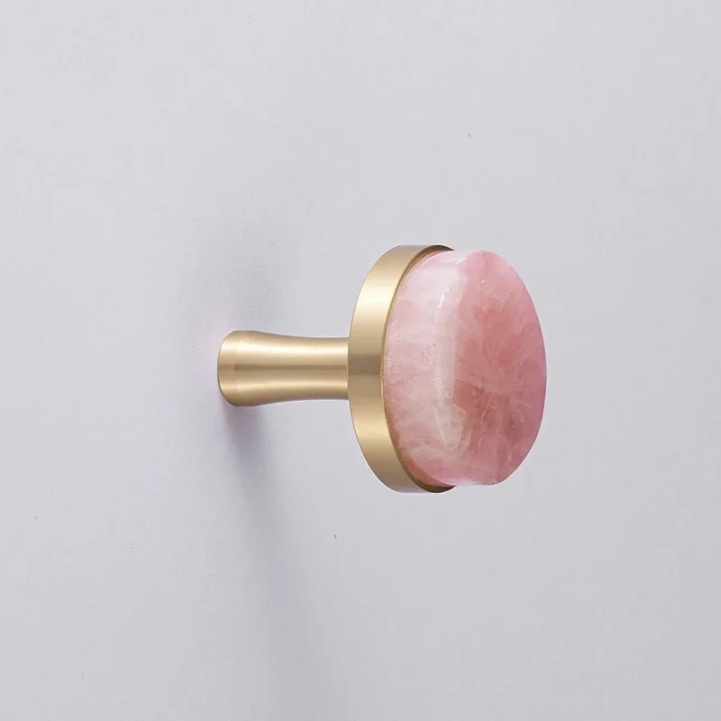 Diy Cristal Mais Latão Maçanetas e Alças para Gabinete Cozinha Wine Cooler Rosa Móveis Alças Gaveta Puxa Wall Hanging Hooks