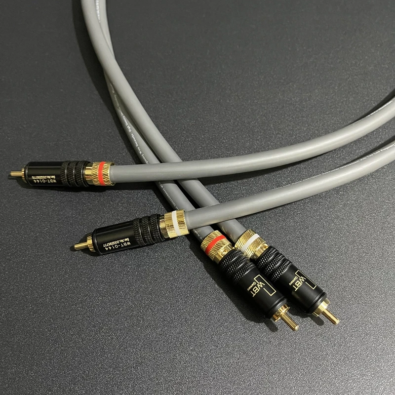 

M850sw HiFi аудио кабель для соединения однокристальный медный сигнальный кабель с WBT RCA разъемом