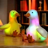 30cm Creative Light Up Led White Goose Stuffed Animals Plush Toy Colorful Duck Glowing Christmas Gift For Kids Baby Girls Pillow 1