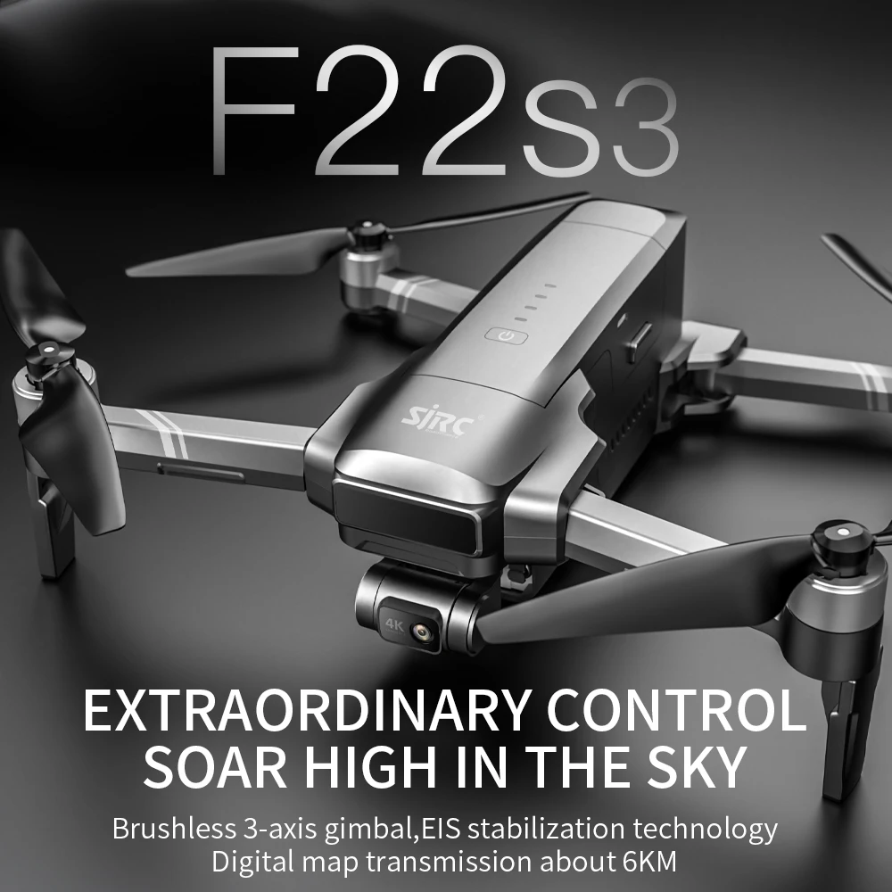 SJRC F22 S3 PRO Drone 4K Professional Camera GPS HD 5G WiFi FPV 3-Axis Gimbal EIS Brushless Foldable RC Quadcopter Toys For Kids 2