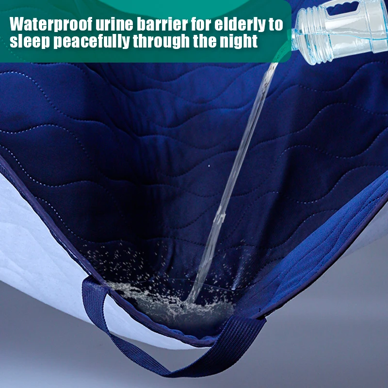 Multipurpose Positioning Bed Pad with Reinforced Handles - Reusable & Washable Transfer Sheet for Turning, Lifting&Repositioning 4