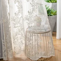 Princess Style Embroidered Lace Curtains Curtains for Living Dining Room Bedroom Curtains for Bedroom 2