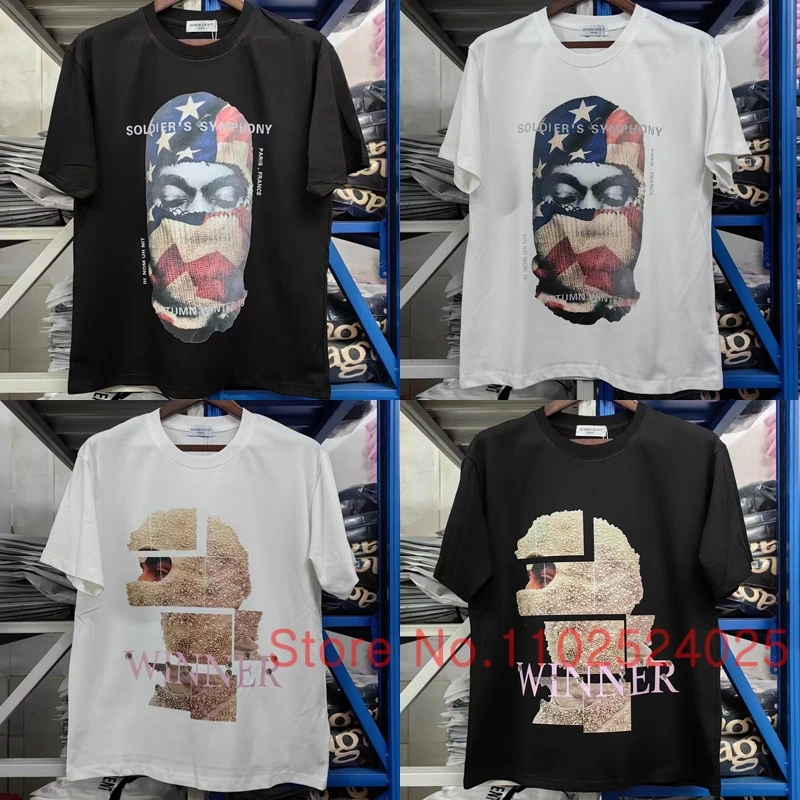 Ih Nom Uh Nit T-Shirt Moda Estate Perla Stampa Maschera Uomo Maniche Corte Ih Nom Uh Nit Top Tee