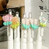 5Pcs Flower Gel Ink Rollerball Pens Medium Point 0.5mm Quick-Dry Plastic Pens Tulip Design Retractable Writing Pens Decoration 2