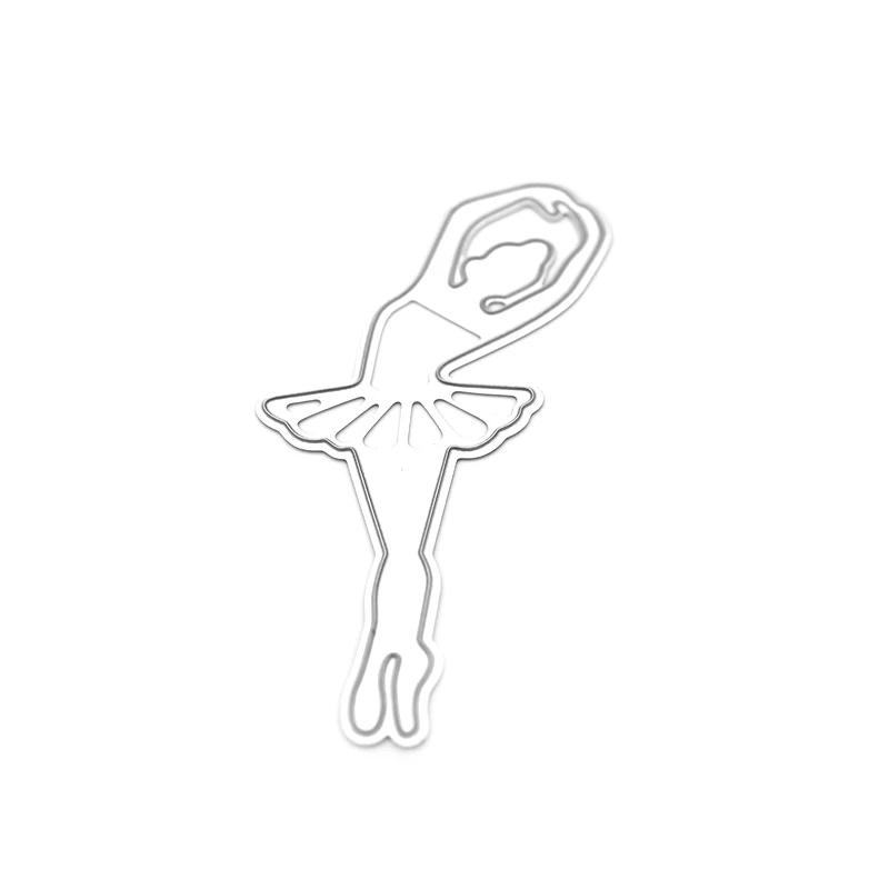 Ballerina Girl Metal Cutting Dies For Scrapbooking Dance Craft Dies Cut Diy Paper Card Making Album Decorativo