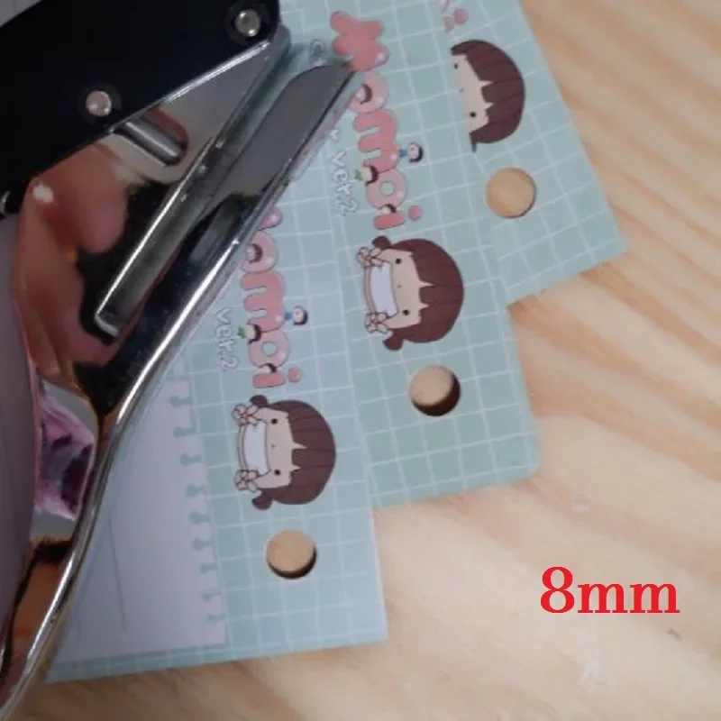 3mm/6mm/8mm/10mm Circle Hole Punch Paper Punch Hand-held Round Single Hole for ID Cards PVC Cards Badge Photos