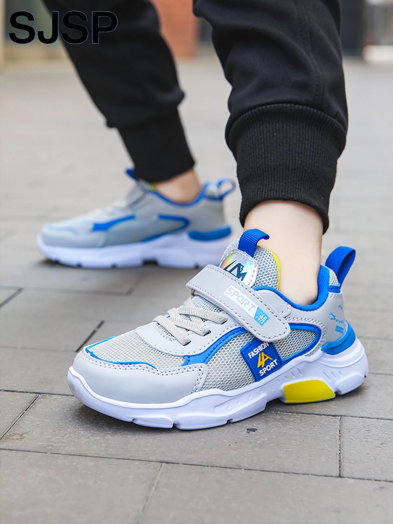 Children's Sports Shoes for Boys, Fashionable Mesh Breathable Casual Sports Shoes, Lightweight Running Shoes, Comfortable - 6