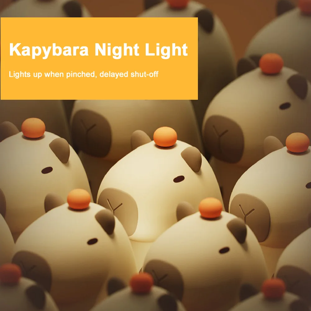 Capybara USB Rechargeable Night Light for Children's Room led night light night light led night lamp
