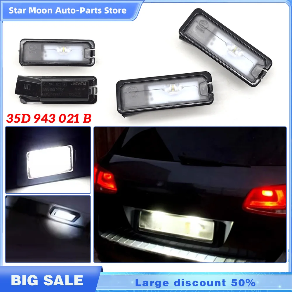 Rear license plate light 35D 943 021 B 35D943021B For VW Golf MK7