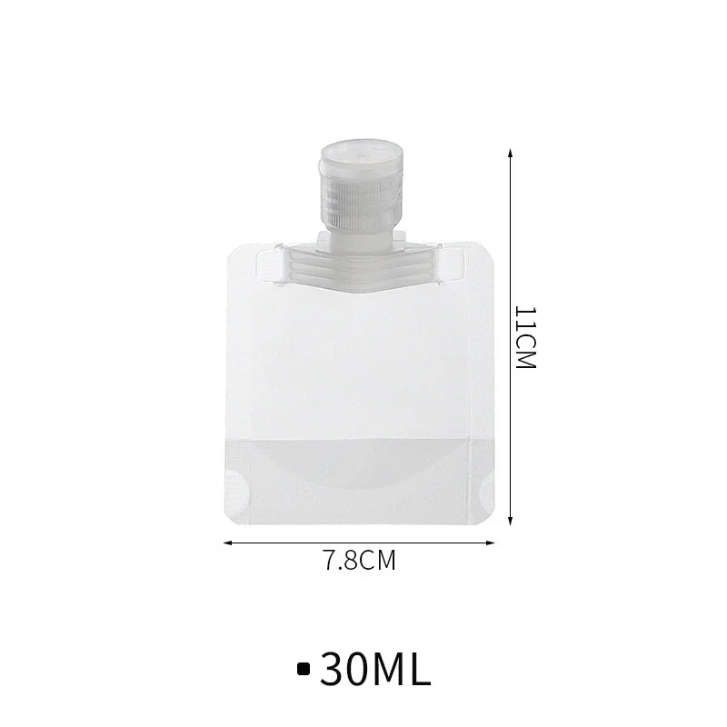 Travel-Friendly Refillable Cosmetic and Shampoo Bags - 30/50/100ml