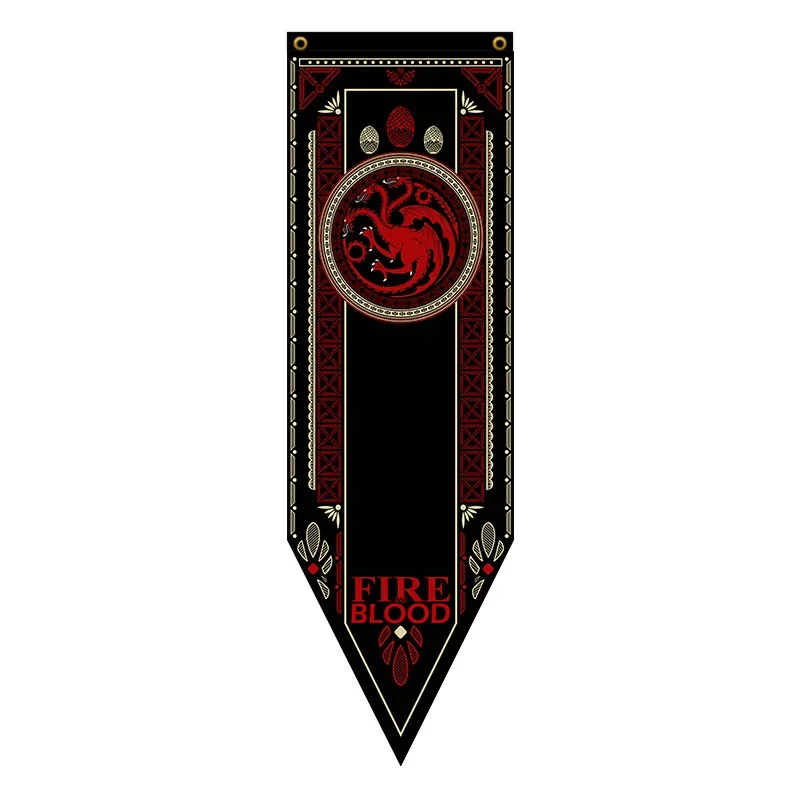 Banner A Song of Ice and Fire stark flag Families Home Decor Wolf Dragon