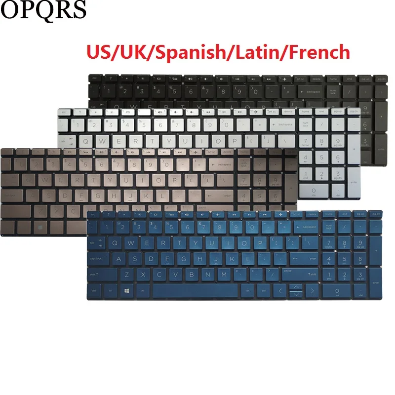 

US/UK/Spanish SP/Latin LA/French FR Laptop keyboard For HP Pavilion TPN-C135 TPN-C136 TPN-C139 TPN-Q208 250 G7 255 G7