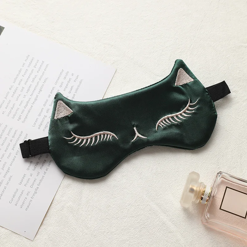Description Picture 5 of itemEye Mask for Sleeping Masks for Night Cute Cat Silk Sleep Eye Cover Patch Travel Eyepatch Nap Shade Blindfold Women Eyeshade