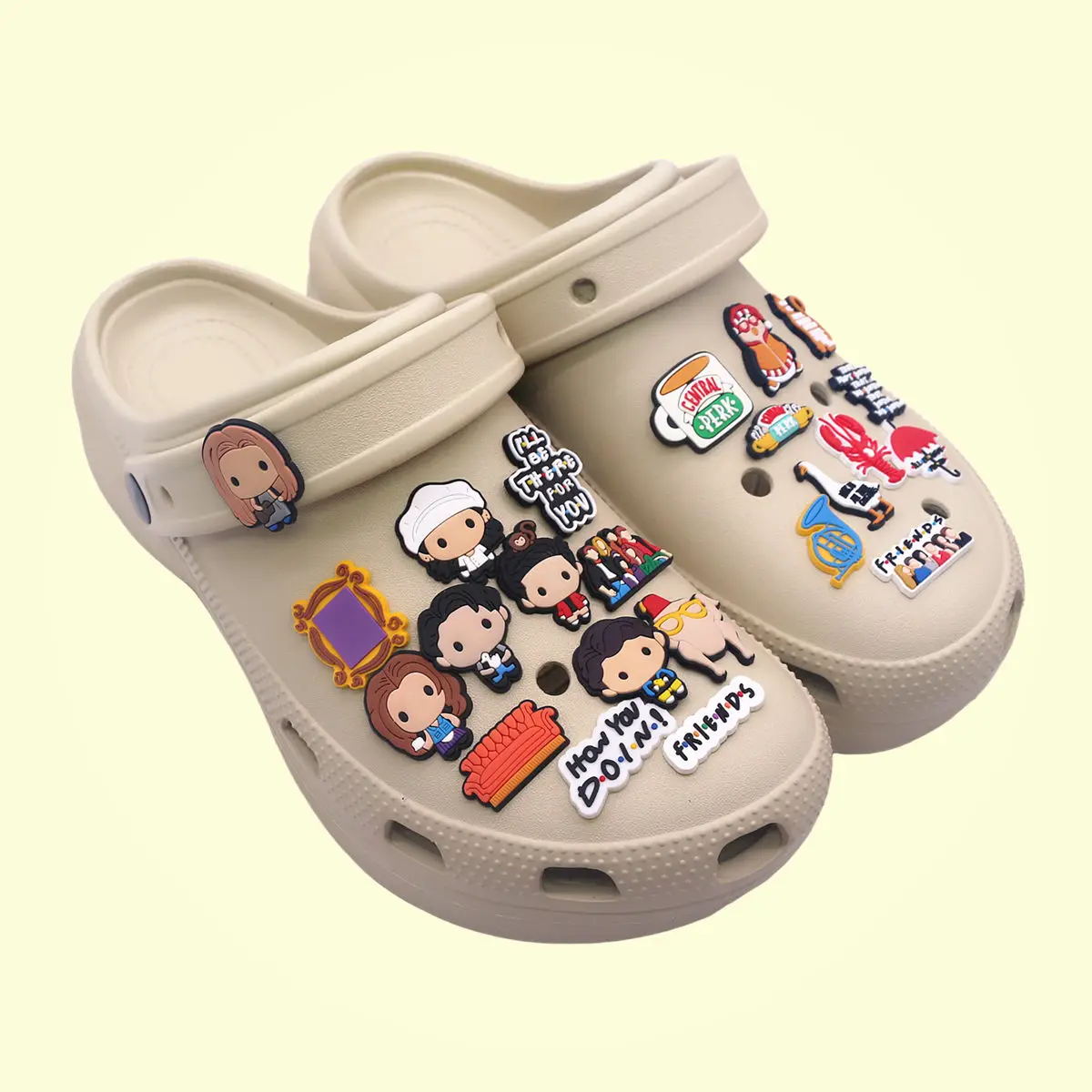 1 Pcs Old Friends Shoes Accessories Shoe Decorations Garden Shoes Upper Decorations Clogs Pins Unisex Fun Gifts shoe charms shoe decorations garden shoe accessories