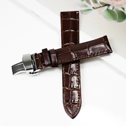Genuine Cowhide Leather Watch Strap - Premium Universal Watchband for Women, Multiple Colors (Brown - Silver)
