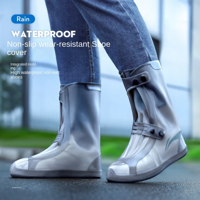 Couvre-chaussures imperméables en silicone, protège-chaussures unisexes,  bottes de pluie réutilisables pour les jours de pluie à l'intérieur et à  l'extérieur - AliExpress