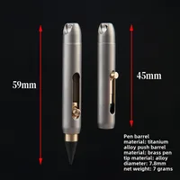 Eternal Pencil Metal Inkless Pen Titanium Alloy Forever Everlasting Pencil Desk Decor Pocket Pen for Writing Keychain Pendant 6