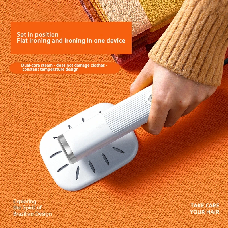 HOMFISH Handheld Iron Steamer 360° Ironing Small Garment Steamer USB Powered Electric Ironing Machine for Fabric Clothes Ironing