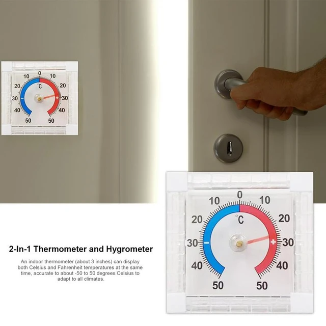 Thermomètre analogique pour extérieur et intérieur Accu-Temp