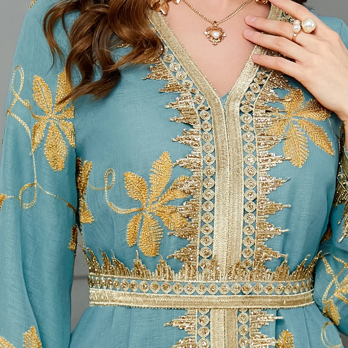Autumn Muslim 2 Piece Open Abaya Set A-line Party Long Dresses Abayas for Women Under Dress Suits Islam Outfit Dubai Kaftan Robe
