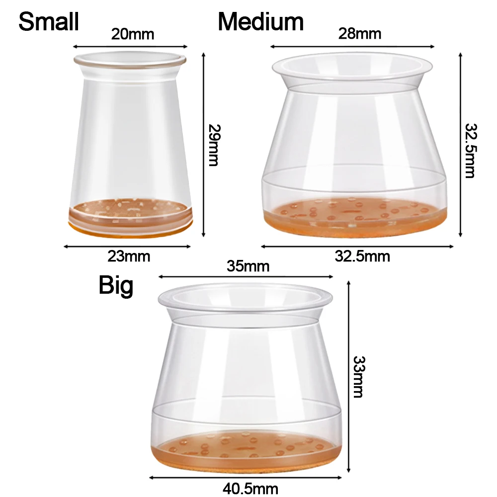 Description Picture 2 of item8pcs/Set Round Chair Leg Cover Silent Thickened Chair Leg Floor Protector Wear-resistant Elastic Stool Leg Protectors