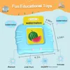 Montessori Education Flash Cards Machine Early Educational Learning English Electronic Audio Book Toy for Children Birthday Gift 4