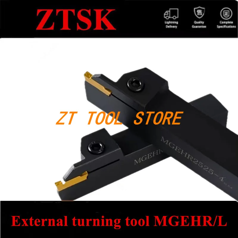 MGEHR1010 MGEHR1212 MGEHR1616 MGEHR Grooving and Parting off Lathe Tool Cutter Holder 1.5mm 2mm 3mm 4mm for MGMN MRMN