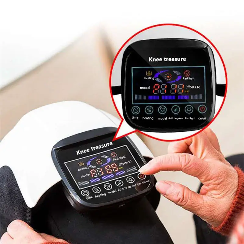 Nooro Genouillères de massage Genouillères électriques Protecteur de genou Instrument de massage du genou Coussin de soulagement de la douleur de l'arthrite Massage