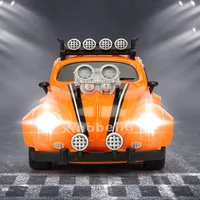 1:18 Retro Refitting MINI RC Car 4 channel Remote Control Car Vintage Beetle High Speed Light Modified vehicle Model Car Toy Kid 2