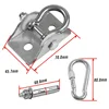 Rotating Stainless Steel Roof Swing Hook Fixed Buckle Hammock Yoga Sandbag Thickened Sturdy Durable Strong Load-bearing Capacity 2