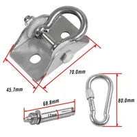 Rotating Stainless Steel Roof Swing Hook Fixed Buckle Hammock Yoga Sandbag Thickened Sturdy Durable Strong Load-bearing Capacity 2