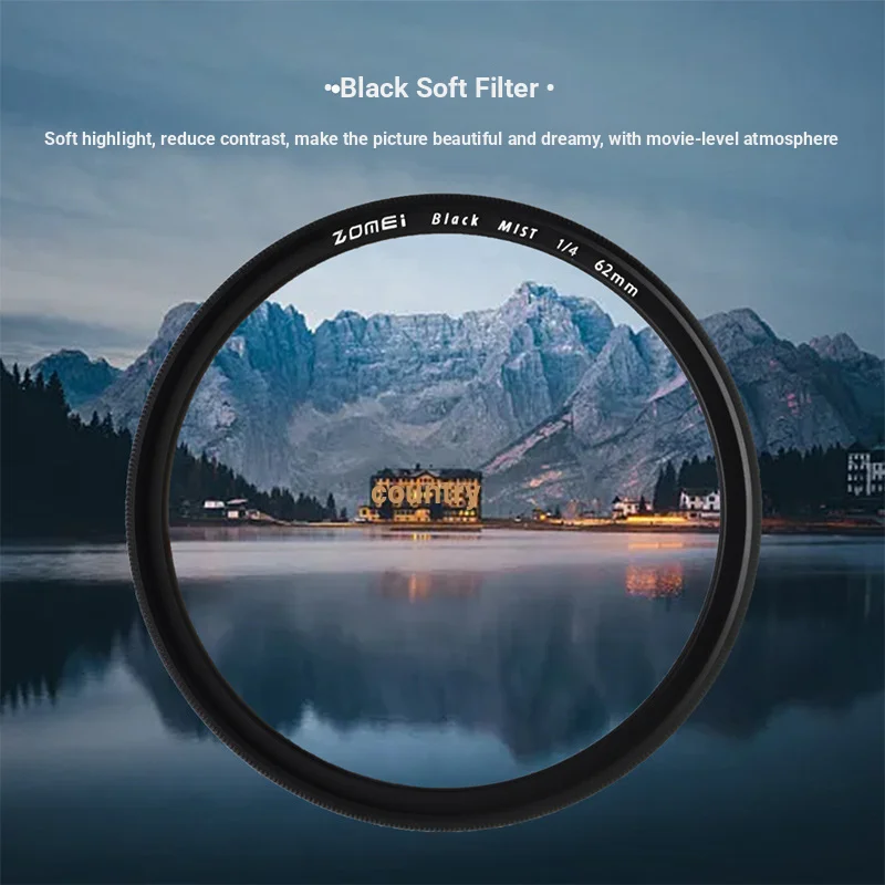 Black Mist 1/4 Soft Camera Lens Filter Collection