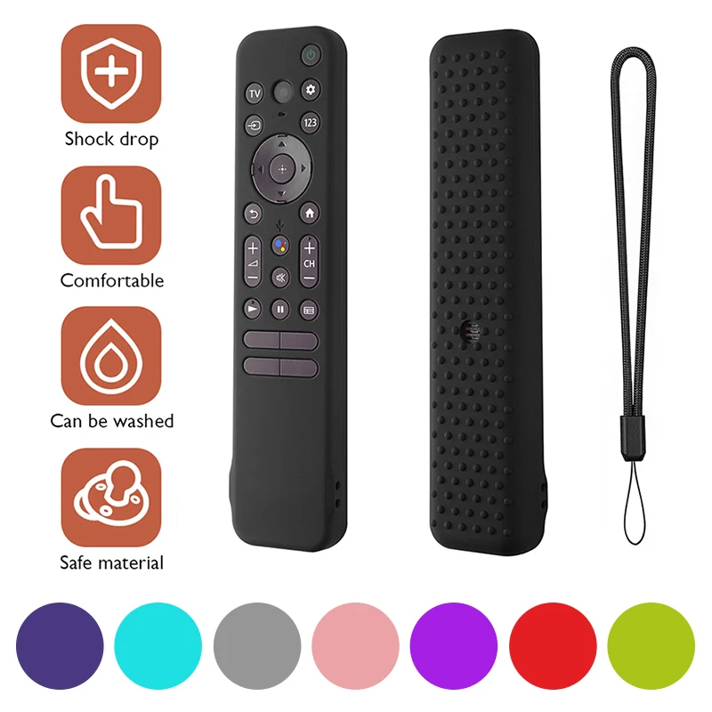 Funda De Silicona Anti-impactos Para Mando A Distancia – Protector Transparente, Suave, Antideslizante Y Lavable, Acceso Total A Botones