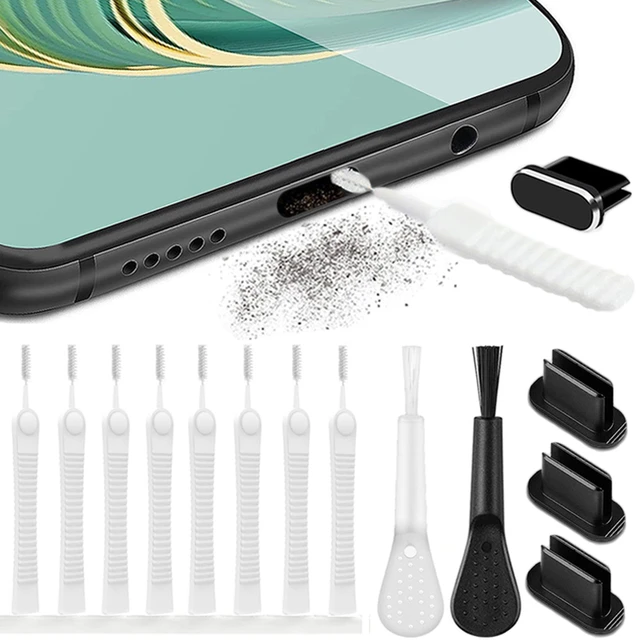 Cleaner Kit Mobile Phone Cleaning Kit Charging Port Dust Plug Cleaner Brush