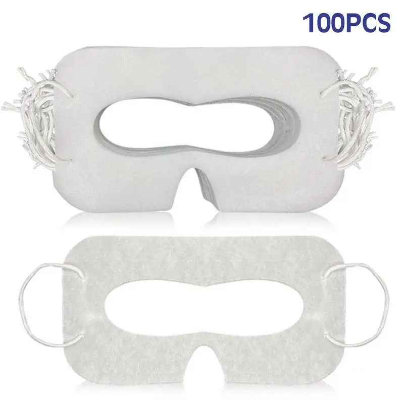 VR Eye Face Cover 100 Pack Sanitary VR Disposabled Eve Covers Universal Face Cover Pad For Virtual Reality Headsets Accessories