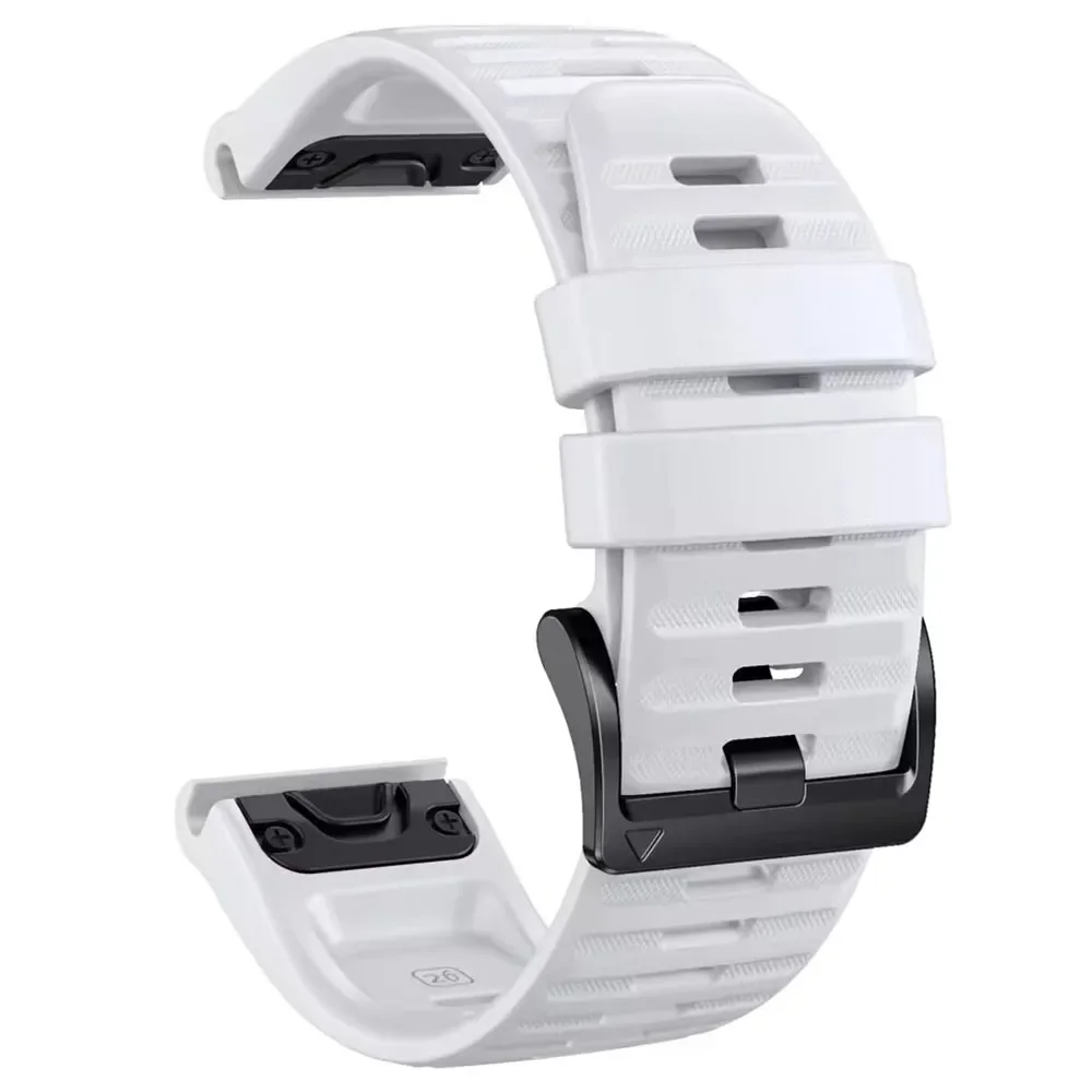 Official QuickFit Silicone Strap - Universal 26mm/22mm Adjustable Band, Unisex Replacement Bracelet