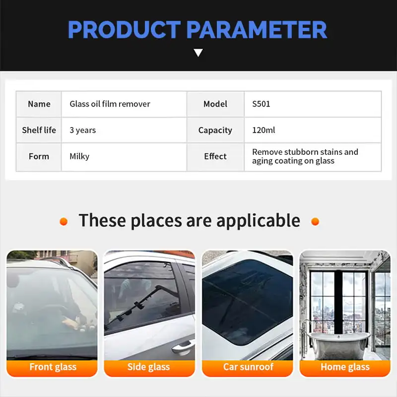 120ml Car Windshield Cleaner Auto Window Windscreen Cleaning Agent Automobile  Glass Oil Film Remover Brightener Tool Accessories - AliExpress