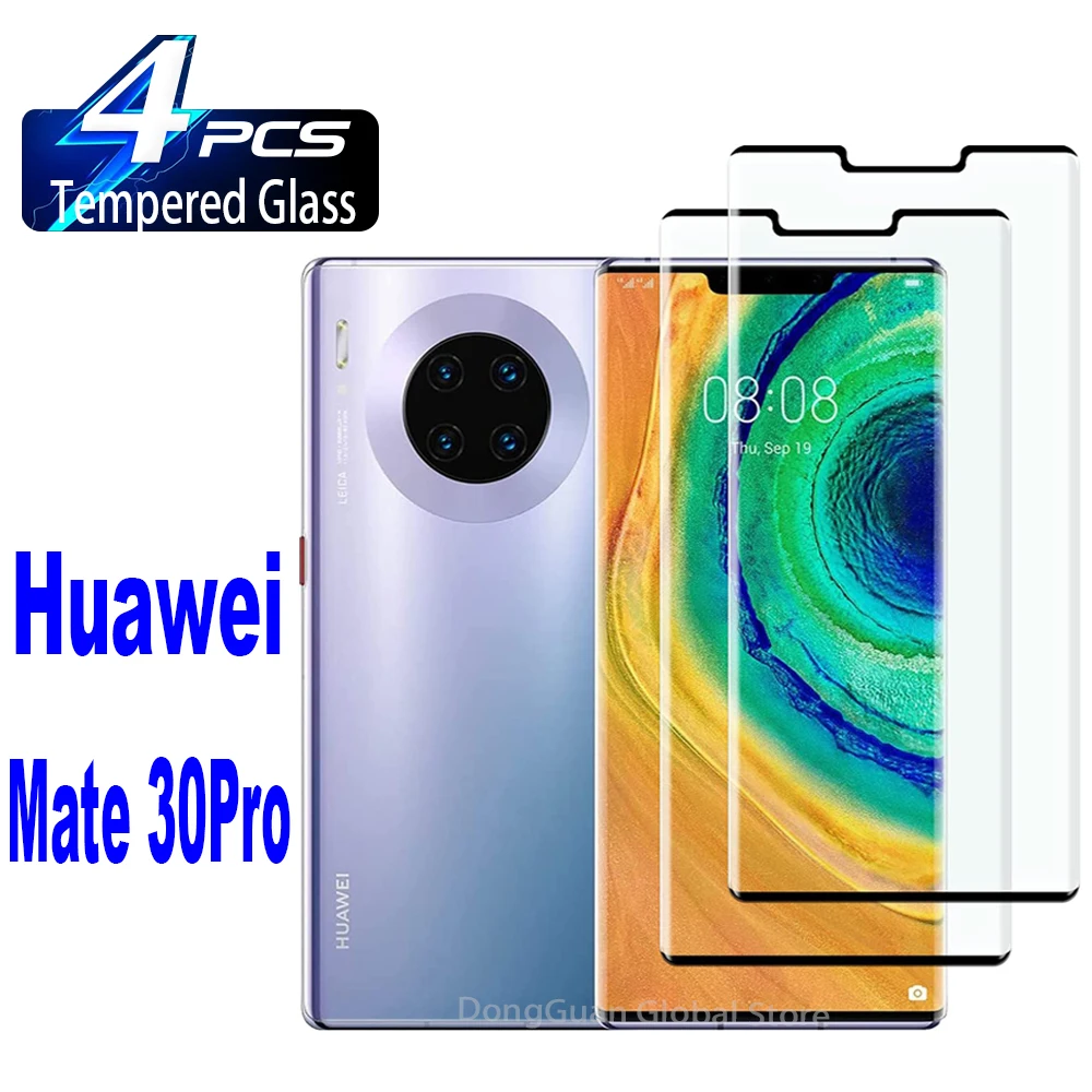 

2/4 шт. закаленное защитное стекло для экрана Huawei 30 Mate 50 20 Pro
