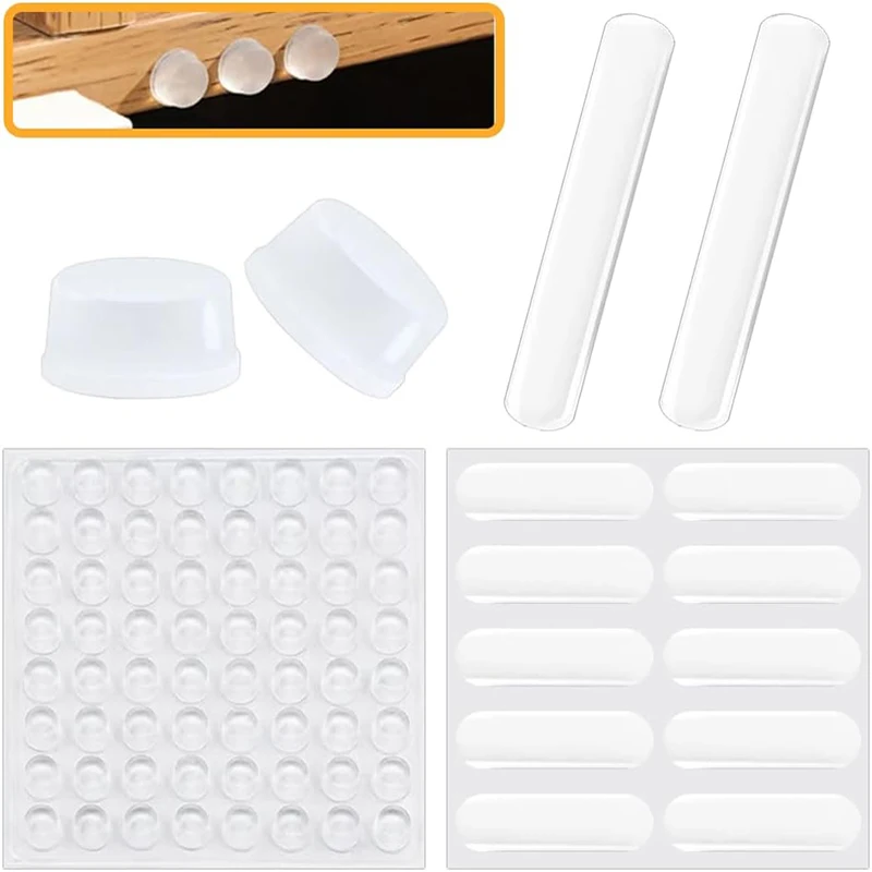 Silicone furniture pads rubber furniture pads silicone door stoppers rubber door stoppers 100~10PCS Door Stops Self adhesive Silicone Rubber Pads Cabinet Bumpers Rubber Damper er Cushion Furniture Hardware