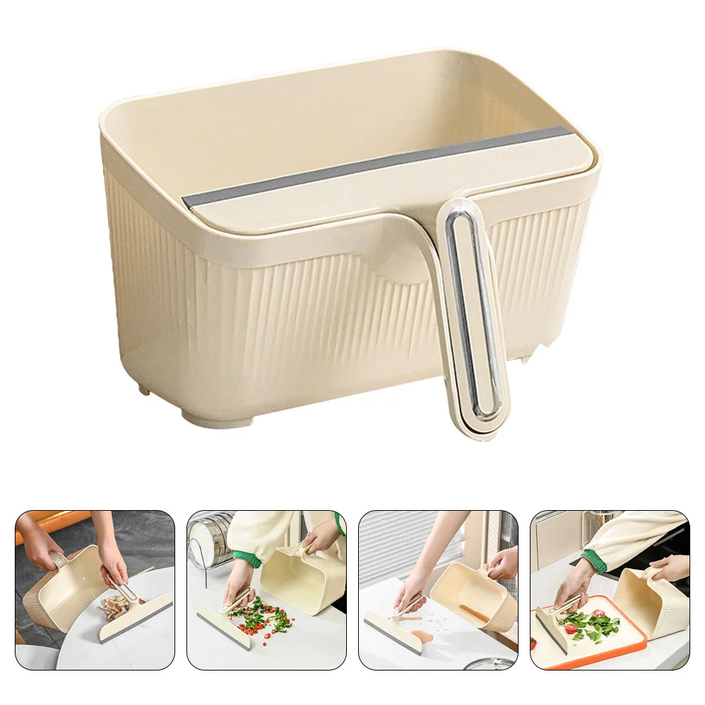 

1 Set Countertop Cleaning Broom And Dustpan Kitchen Garbage Bin With Squeegee Kitchen Cleaner