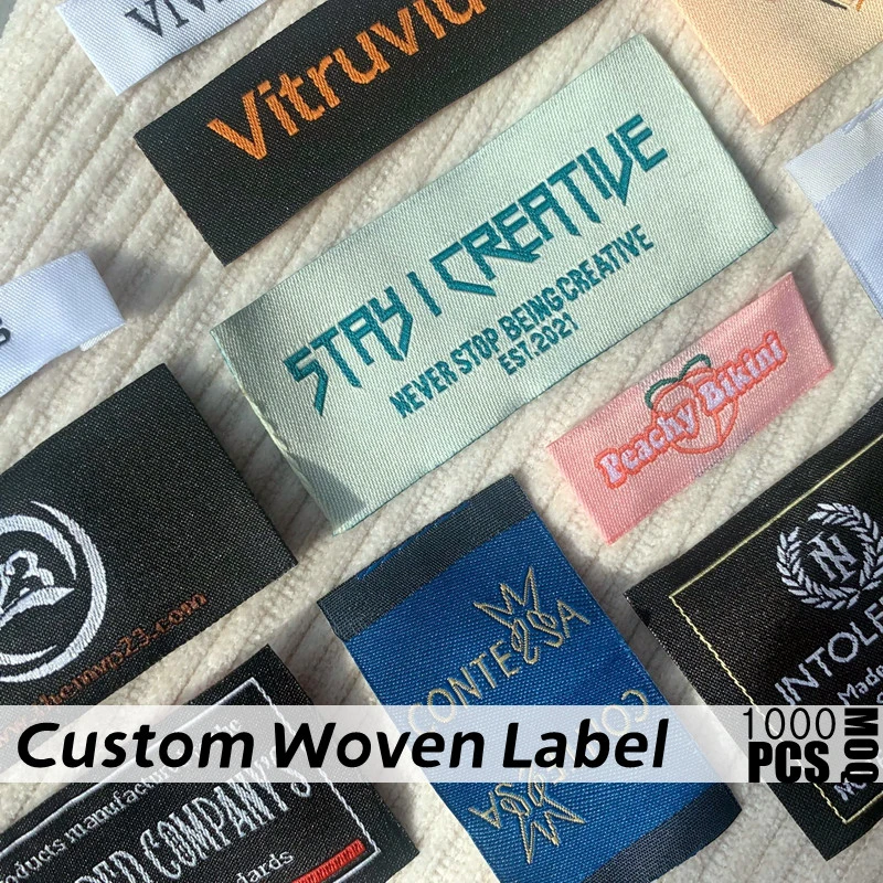 1000pcs Handmade Woven Labels For Clothing Care Label Personalized Logo ...